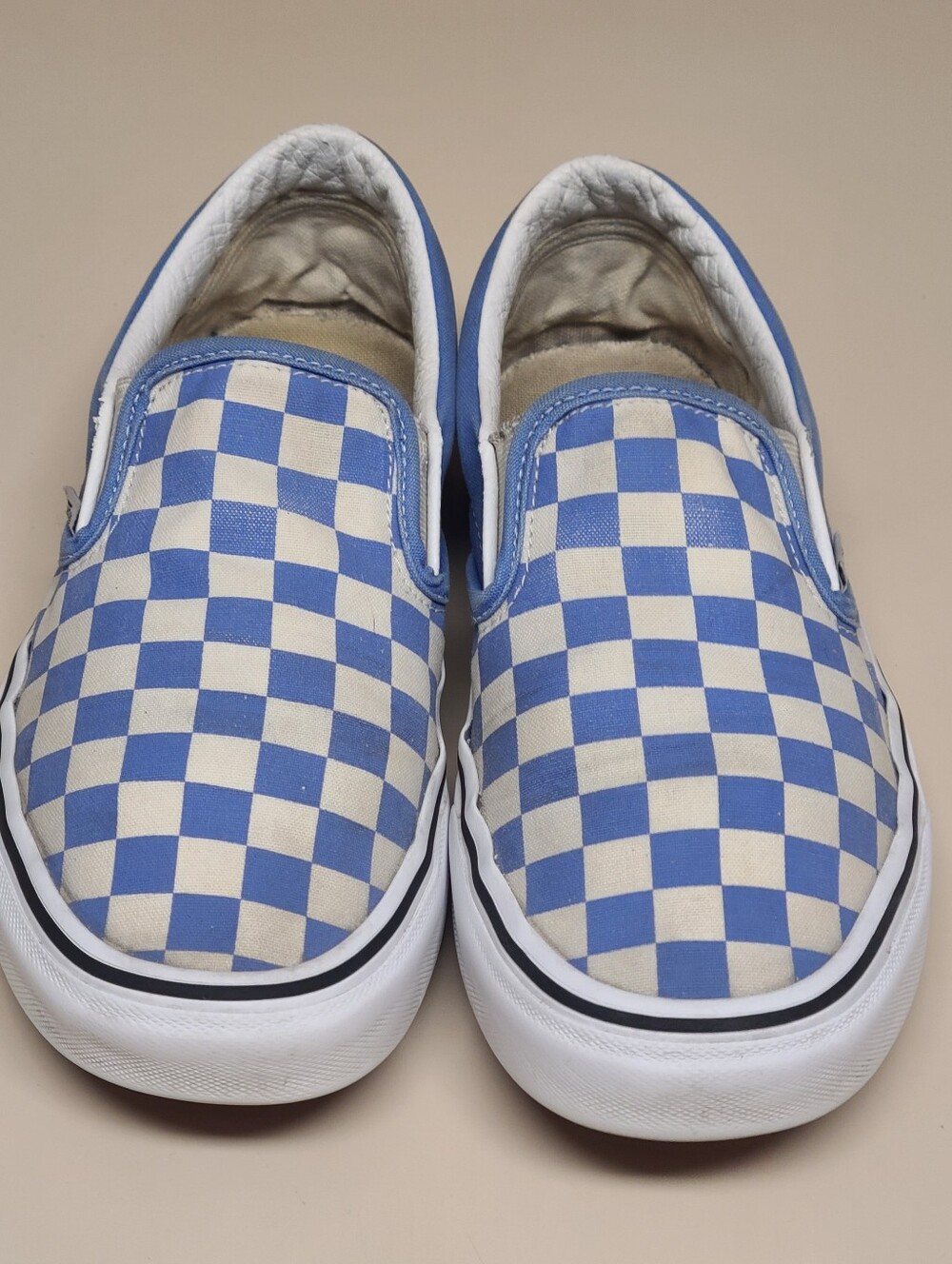 Vans Classic slip on checkerboard casual low top skateboard sneakers size 8 1/2 - Picture 3 of 9